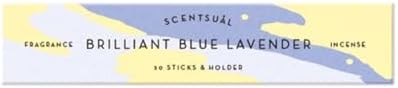SCENTSUAL Incense - Brilliant Blue Lavender 30 Sticks