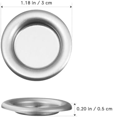 POPETPOP 50Pcs Tower Incense Trays - Silver Metal Plates for Home Decor