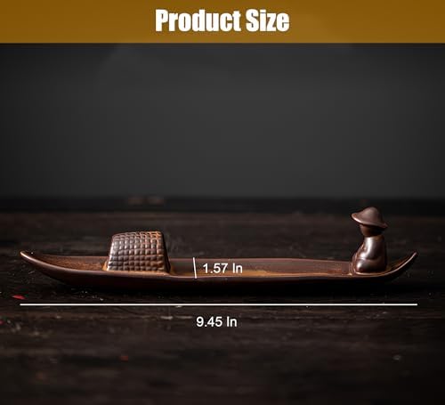 Chinese Classical Boat Incense Stick Holder Ceramic Home Decor