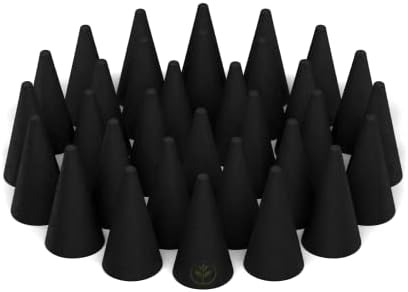 Lavender Charcoal Incense Cones 1 Inch 50 Pack Handmade Hand Dipped