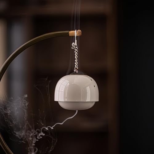 Ceramic Hanging Incense Burner - Automatic Rotating