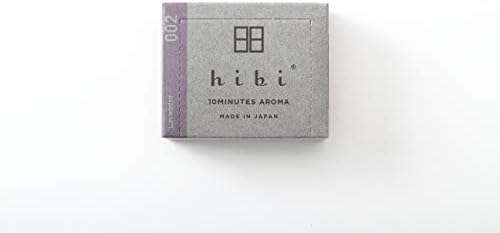 Hibi Box of 30 Incense Matches Lavender