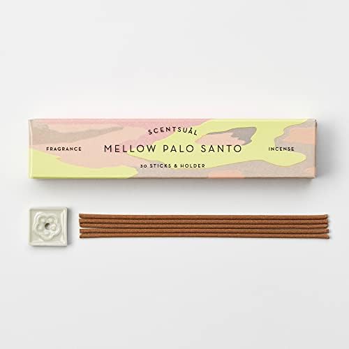 SCENTSUAL Incense Mellow Palo Santo 30 Sticks by Nippon Kodo