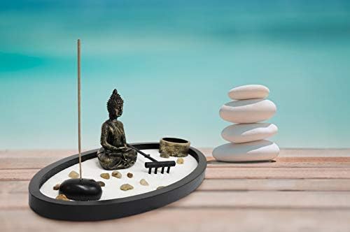 Basic Fundamentals Zen Garden Kit Decor for Home Office Desk
