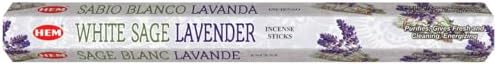 4 Quarters More White Sage Lavender Incense Sticks - Box of Six 20 Sticks Each