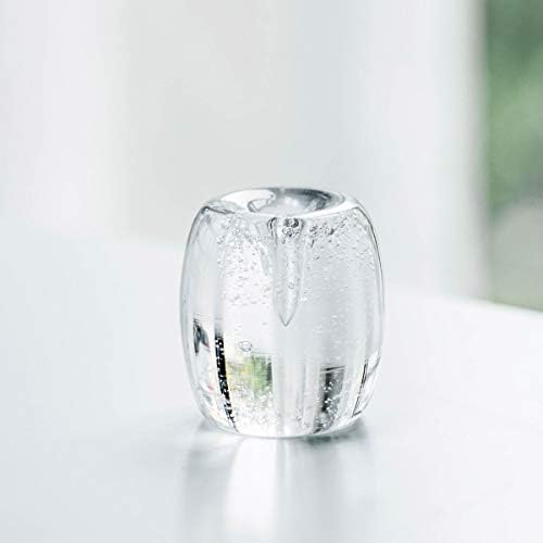 Clear Artificial Crystal Incense Stick Holder with Bubbles Design