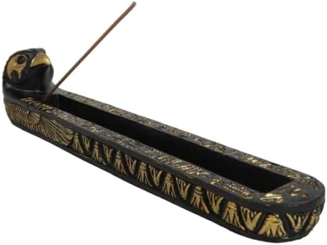 Egyptian God of the Sky Horus Falcon Incense Burner Figurine