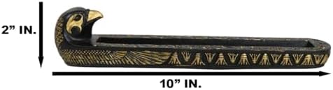 Egyptian God of the Sky Horus Falcon Incense Burner Figurine
