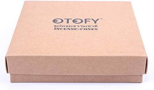 OTOFY Backflow Incense Cones 180 Pcs Natural Floral Waterfall Incense