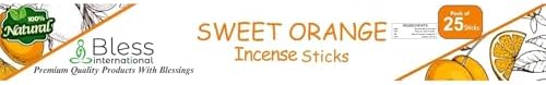 Bless International Sweet Orange Natural Incense Sticks 25 Count