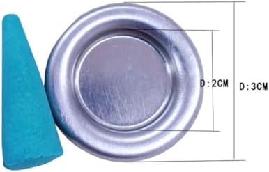 50Pcs Mini Metal Incense Holder Tray Silver