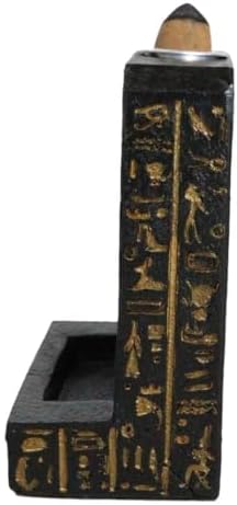 Egyptian Goddess Bastet Incense Holder with Hieroglyphs