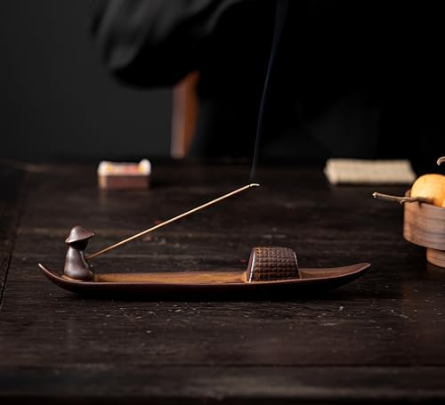Chinese Classical Boat Incense Stick Holder Ceramic Home Decor