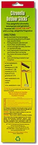 Neem Aura Naturals Citronella Sticks 10 Count
