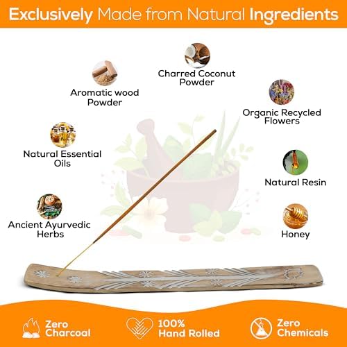 Satya Nagchampa Myrrh Incense Sticks 45 GMS with Raajsee Holder