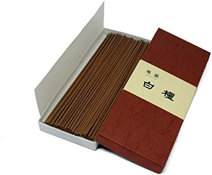 Japanese Sandalwood Incense Sticks 65 Sticks 53 Inch Small Pack Made in Japan