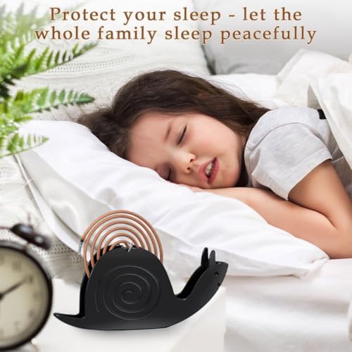 Snail Shape Mosquito Coil Burner Holder with Fireproof Design