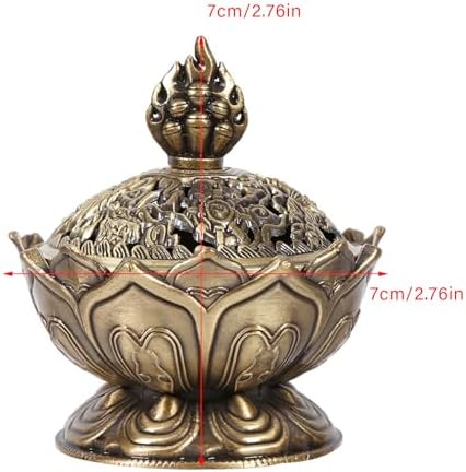 Kodrily Lotus Cone Incense Holder Mini Vintage Charcoal Burner