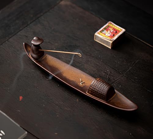 Chinese Classical Boat Incense Stick Holder Ceramic Home Decor