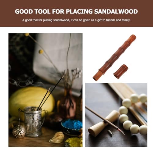 Healifty 3 Pcs Bamboo Agarwood Incense Holder Set