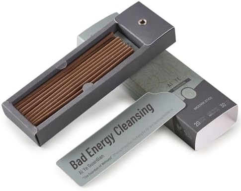 Enerchi Bad Energy Cleansing Incense Sticks 20 Pack Organic Stress Relief Meditation Friendly
