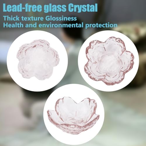 PLIGREAT Glass Cherry Blossom Incense Holder for Sticks and Conical Incense 3 Styles Burner