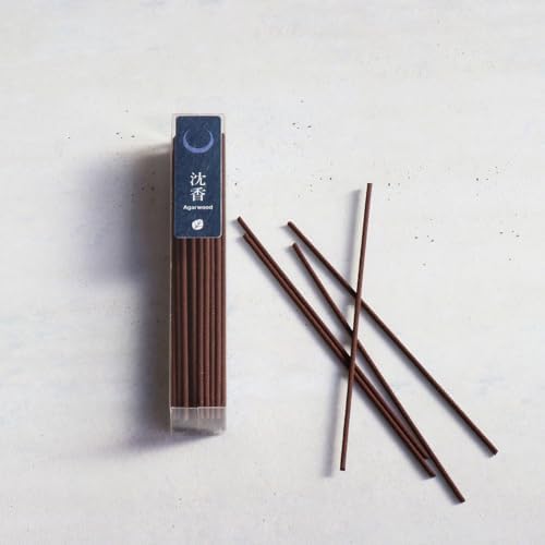 Asayu Japan 2-in-1 Low Smoke Incense Sticks Set with Plum and Agarwood Scents