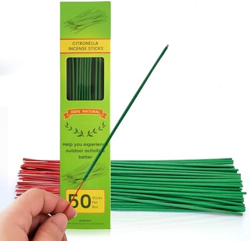 Citronella Incense Sticks 50 Pack Natural Aromatherapy