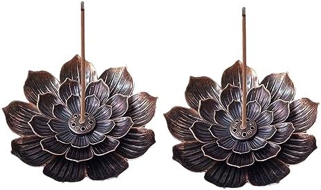 HIPASLO Incense Holder Burner 2 Pack Bronze