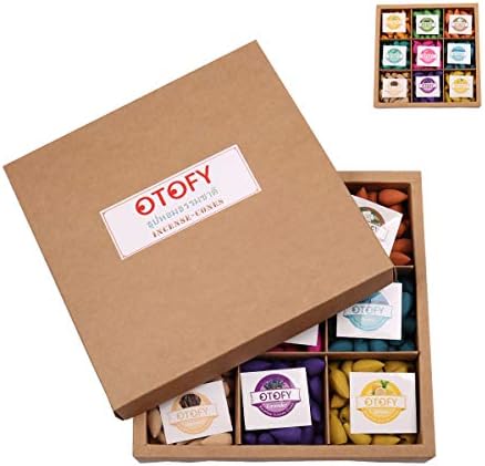 OTOFY Backflow Incense Cones - 360 Pcs Natural Waterfall Scents for Meditation Yoga Gift
