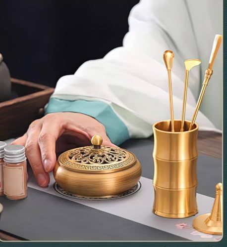 31 Pcs Brass Incense Burner Set for Yoga and Meditation