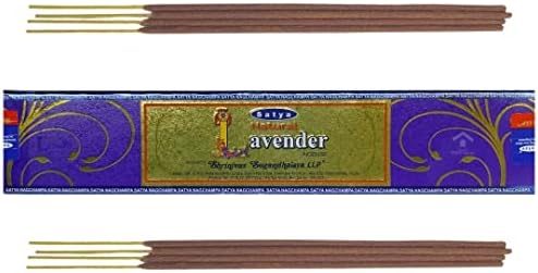 SATYA Natural Lavender Agarbatti Incense Sticks 12 Packs