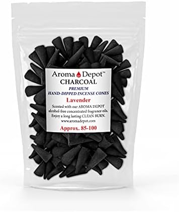 1 Inch Lavender Incense Charcoal Cones 85-100 Pack