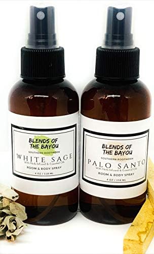 White Sage Palo Santo Smudge Spray Set for Cleansing and Clearing
