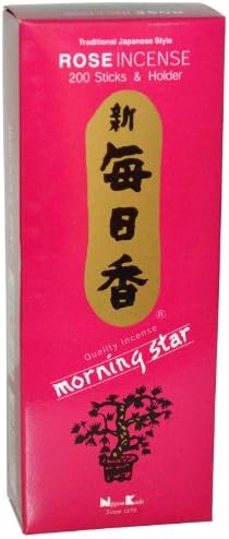 Nippon Kodo Rose Incense 200 Sticks Holder