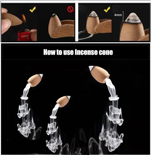 Citronella Incense Cones 50 Pack With Backflow Holder