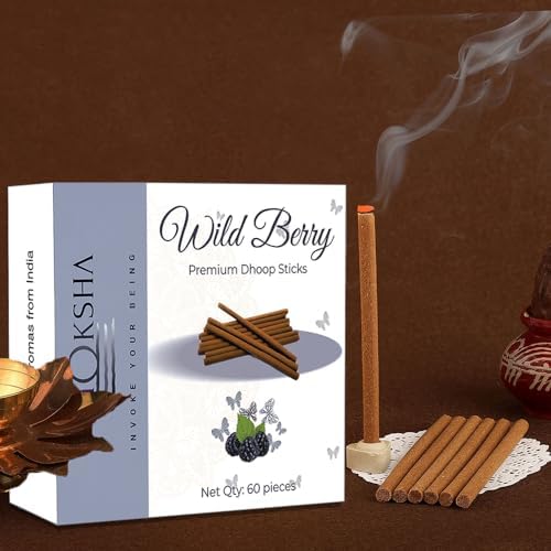 VIMOKSHA Dhoop Incense Stick 100 Pack with Stand