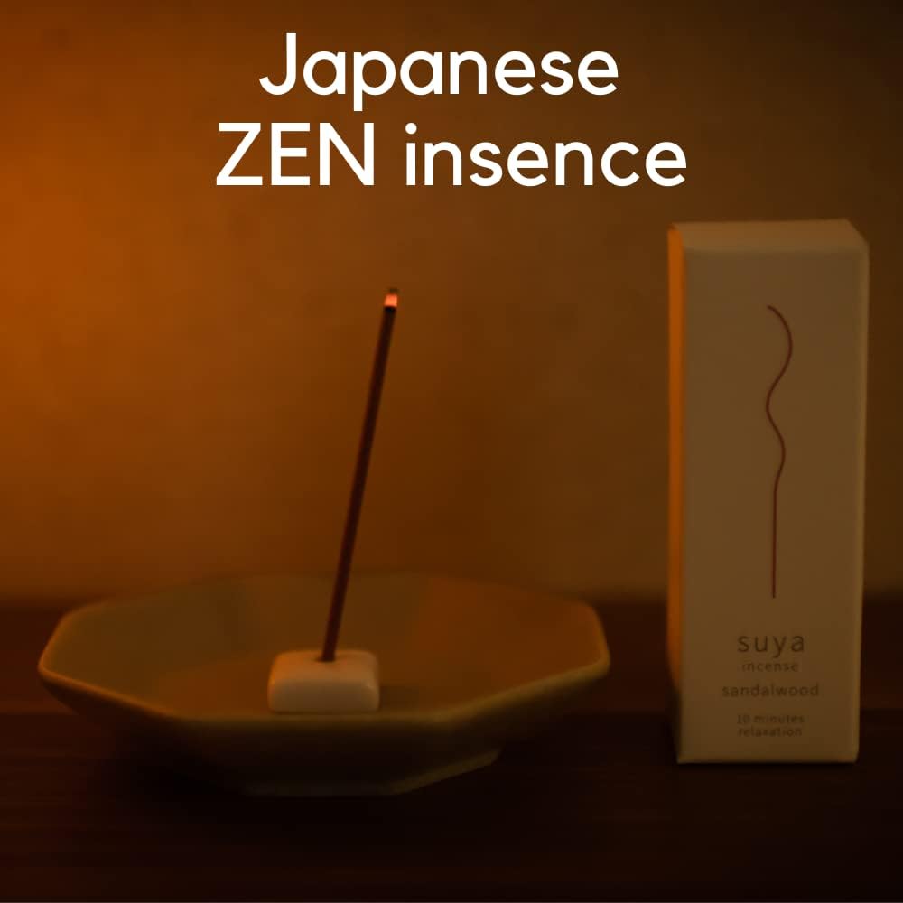 ROUNDS Japanese Incense Sandalwood 30pcs Stick With Holder