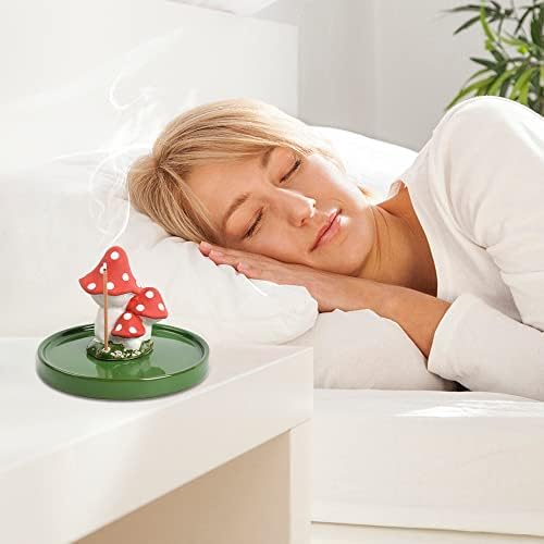 Mushroom Incense Holder with 30 Sticks