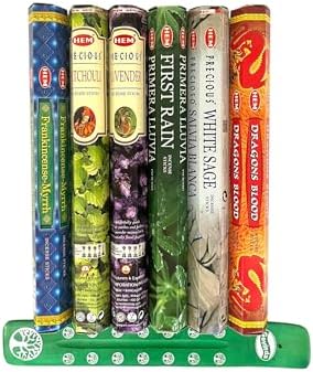 Govinda Hem Incense Sticks Variety Pack with Holder