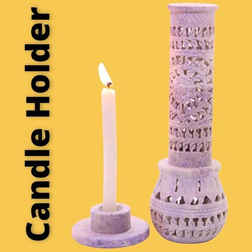 Handmade Carving Soapstone Incense Holder Tower