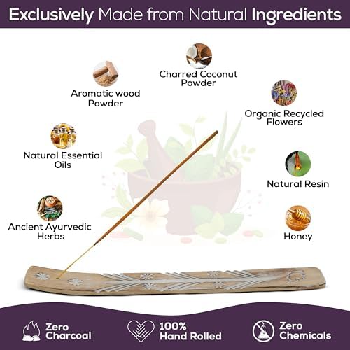 Satya Reiki Incense Sticks 15gmx12 Pack with Raajsee Holder