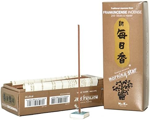 Morning Star Japanese Incense Sticks 200 Sticks and Holder