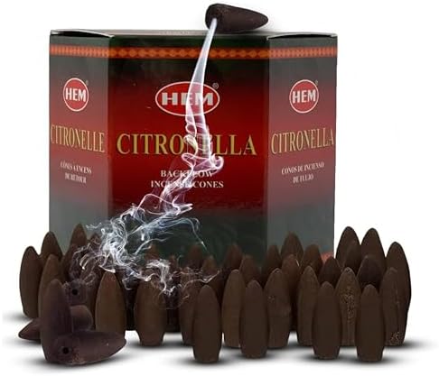 Citronella Backflow Incense Cones for Aromatic Waterfall Fountain