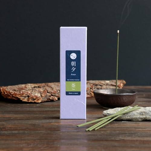 Asayu Japan Matcha Incense Sticks 20g Sample Low Smoke Non-Toxic