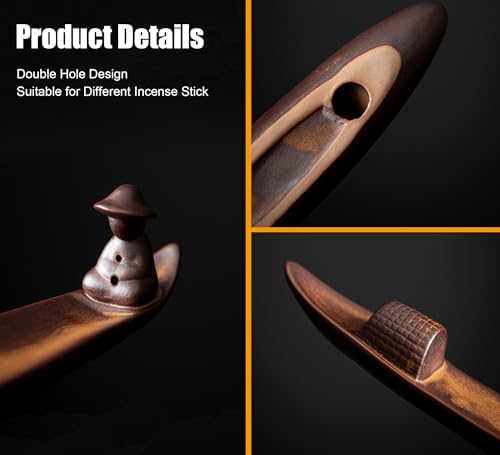Chinese Classical Boat Incense Stick Holder Ceramic Home Decor