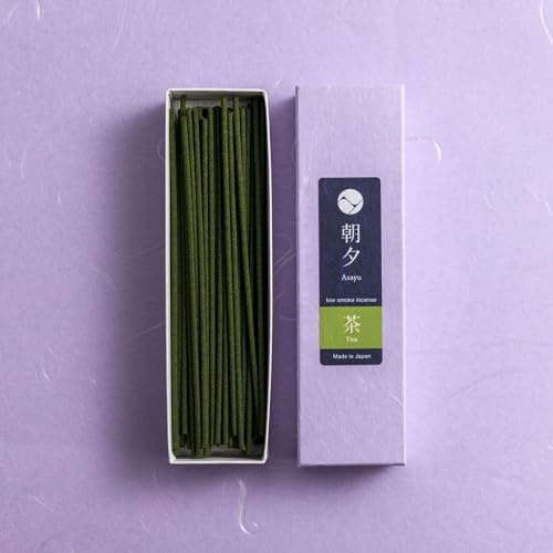 Asayu Japan Matcha Incense Sticks 20g Sample Low Smoke Non-Toxic