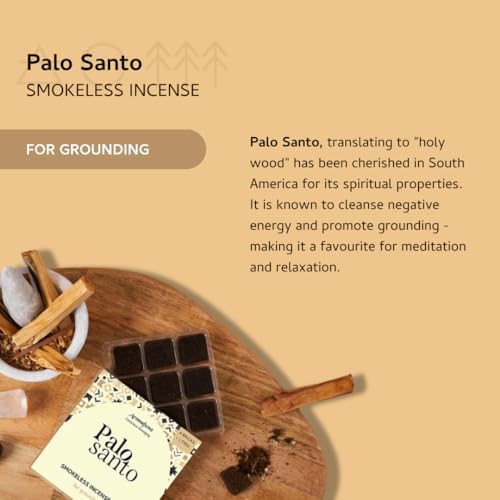 Aromafume Palo Santo Incense Bricks with Snowflake Burner
