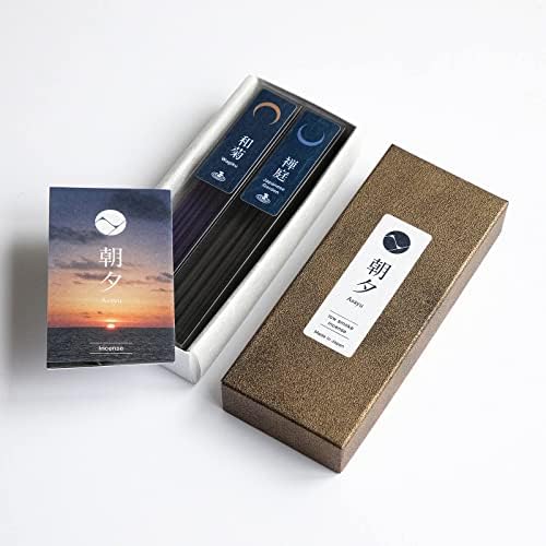 Asayu Japan Low Smoke Incense Sticks - Zen Set for Yoga and Meditation