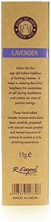 Organic Lavender Masala Incense 15g Box of 12